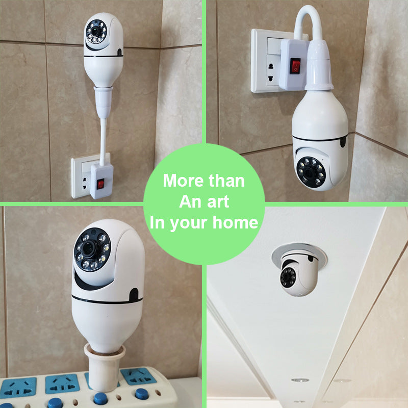 E27 WiFi Security Camera Bulb - 1080P HD with 4X Zoom & 5G Connectivity