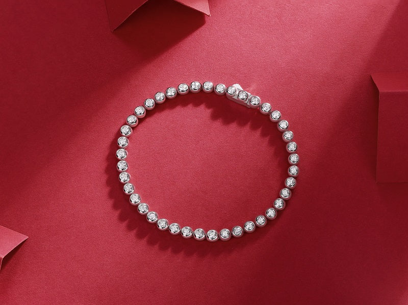 Galaxy Dream - S925 Platinum Plated Moissanite Bracelet Set