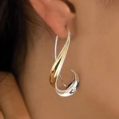 Retro Geometric Alloy Earrings – Minimalist Statement Jewelry