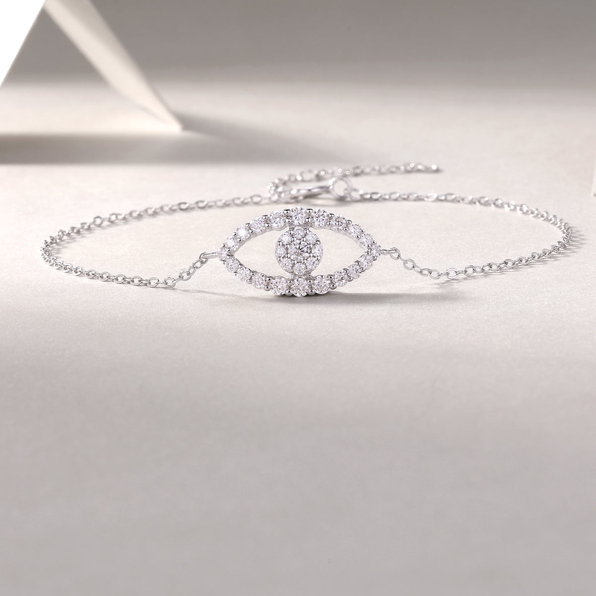 Wish Fairy - S925 Platinum Plated Moissanite Bracelet Set
