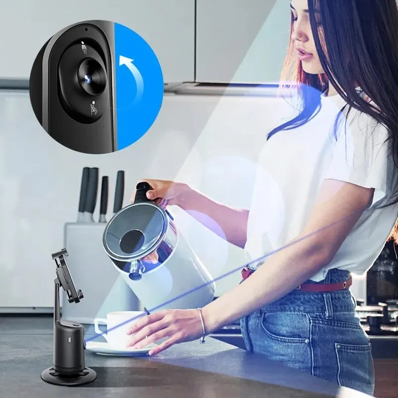 360° AI Face Tracking Gimbal - Smart Auto Phone Holder & Stabilizer