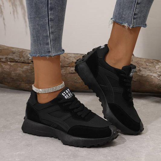 Women's Lightweight Mesh Flat Sole Sneakers - Armani Style