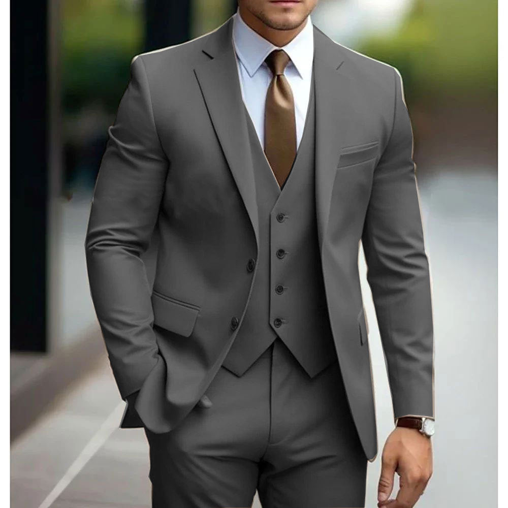 Men's Three-Piece Wedding Tuxedo Suit