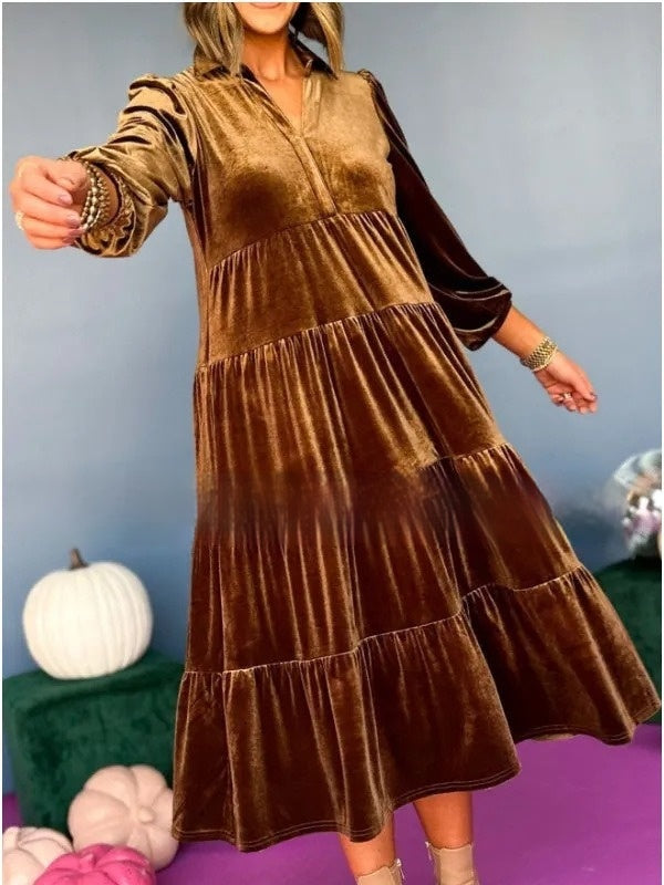 Velvet Loose Fit Dress