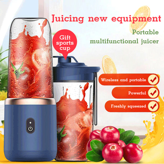 Portable USB Rechargeable Blender - 6-Blade Mini Juicer