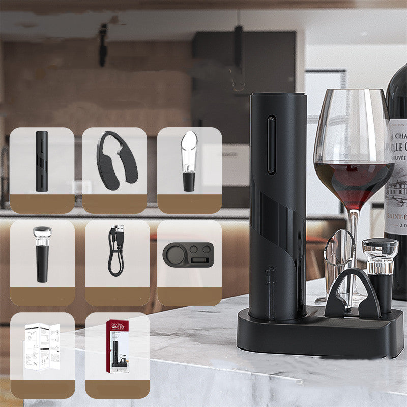 USB Rechargeable Electric Wine Bottle Opener - Automatic Corkscrew