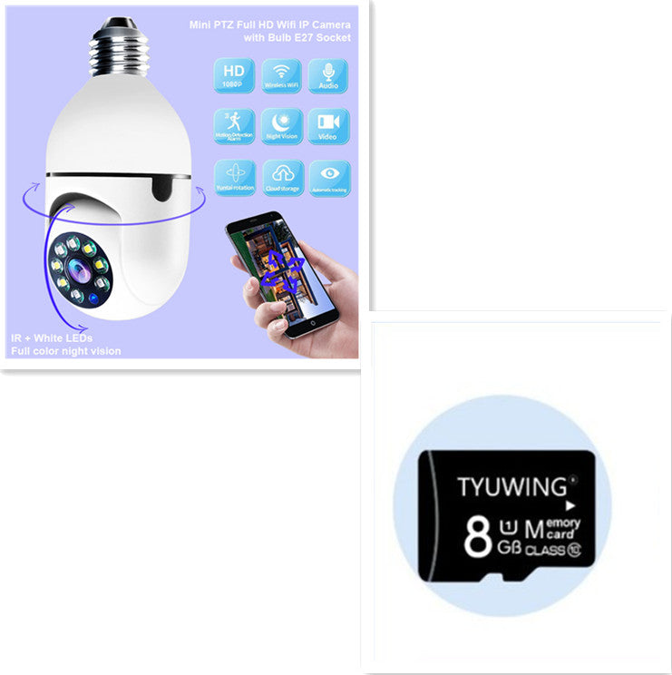 E27 WiFi Security Camera Bulb - 1080P HD with 4X Zoom & 5G Connectivity