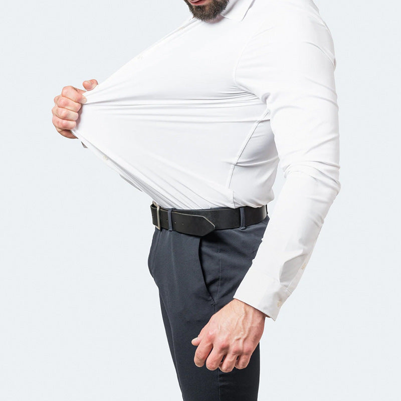 Men's Wrinkle-Free Stretch Business Shirt