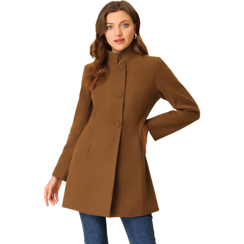 Women's Triple-Breasted Pocket Coat