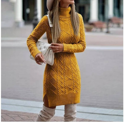 Women's Turtleneck Knit Dress