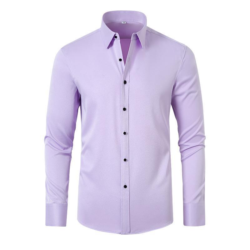 Men's Wrinkle-Free Stretch Business Shirt