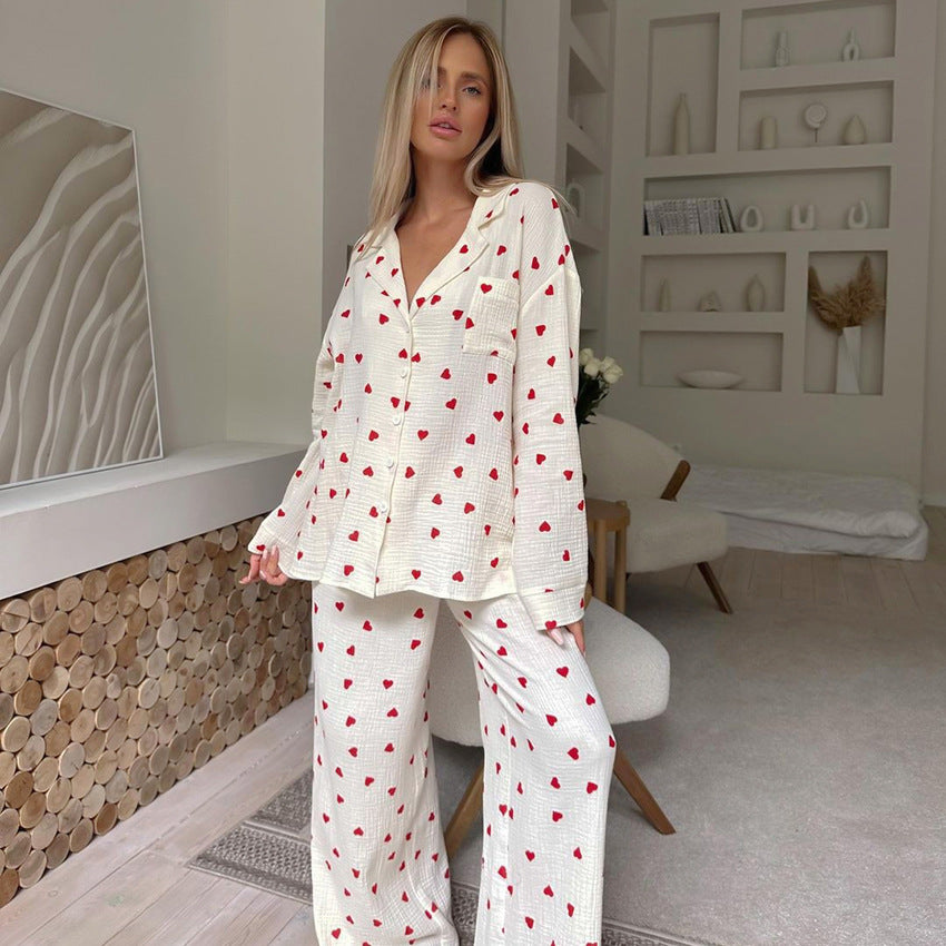 Ensemble de pyjama cœur – Deux pièces
