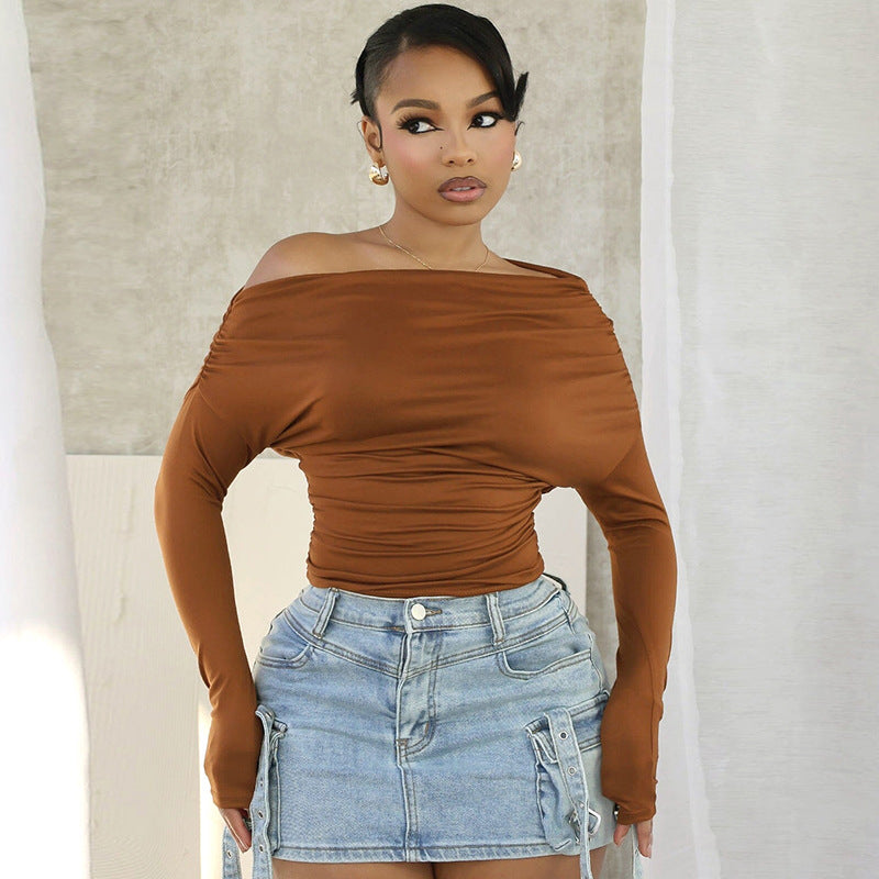 Simple Fashion Solid Color Chic Women's Top