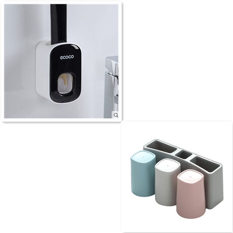 Automatic Wall Mount Toothpaste Dispenser Set