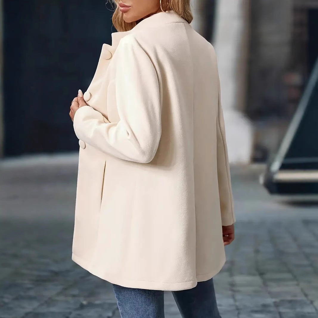 Women's Triple-Breasted Pocket Coat
