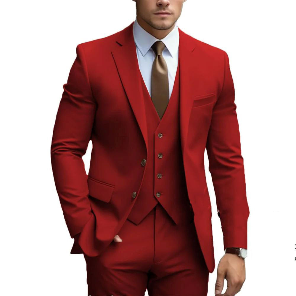 Men's Three-Piece Wedding Tuxedo Suit