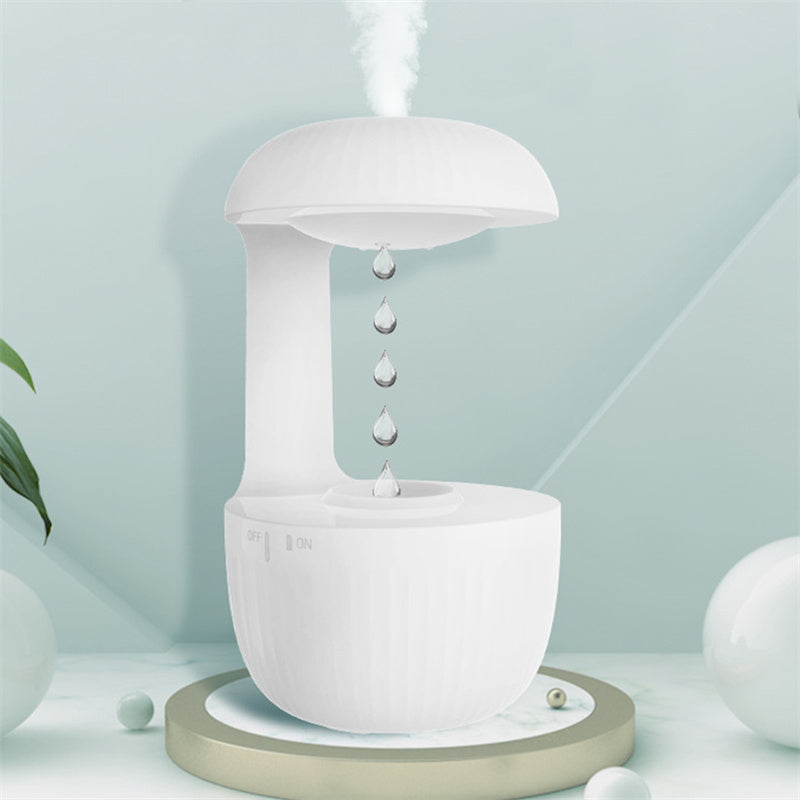 Anti-Gravity Levitating Water Drop Humidifier - Whisper Quiet Cool Mist Maker with Stress Relief