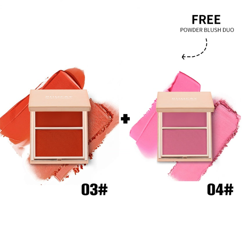 PHOFAY Duo blush crème et poudre Double-Take
