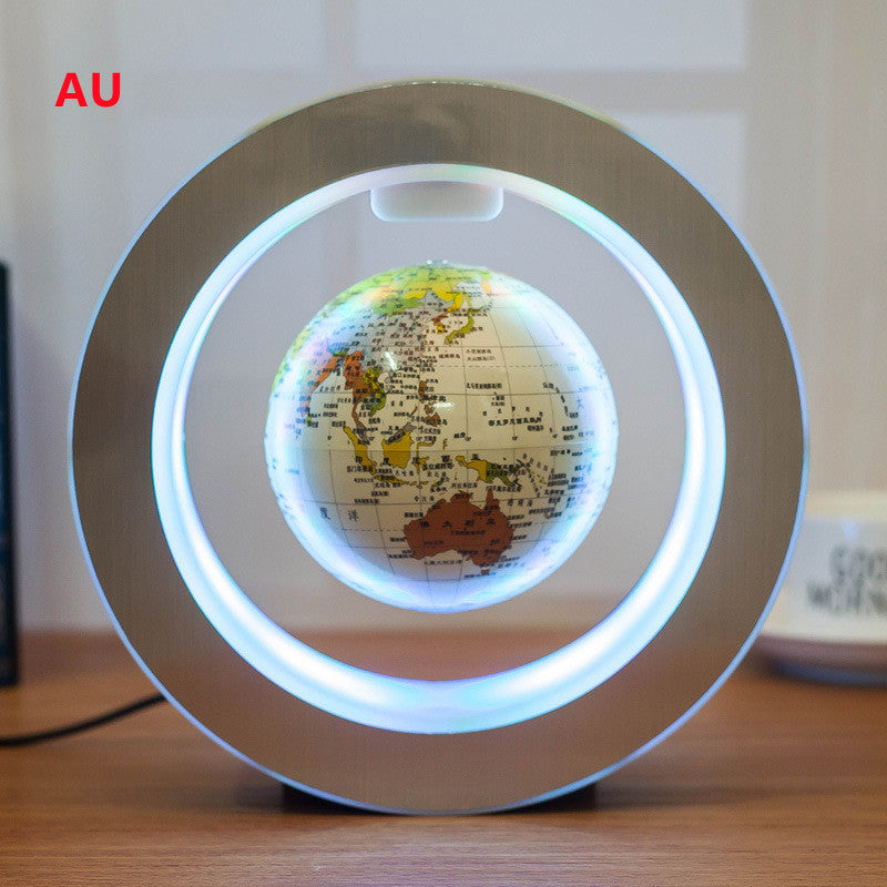 LED World Map Floating Globe - Magnetic Levitation Anti-Gravity Light