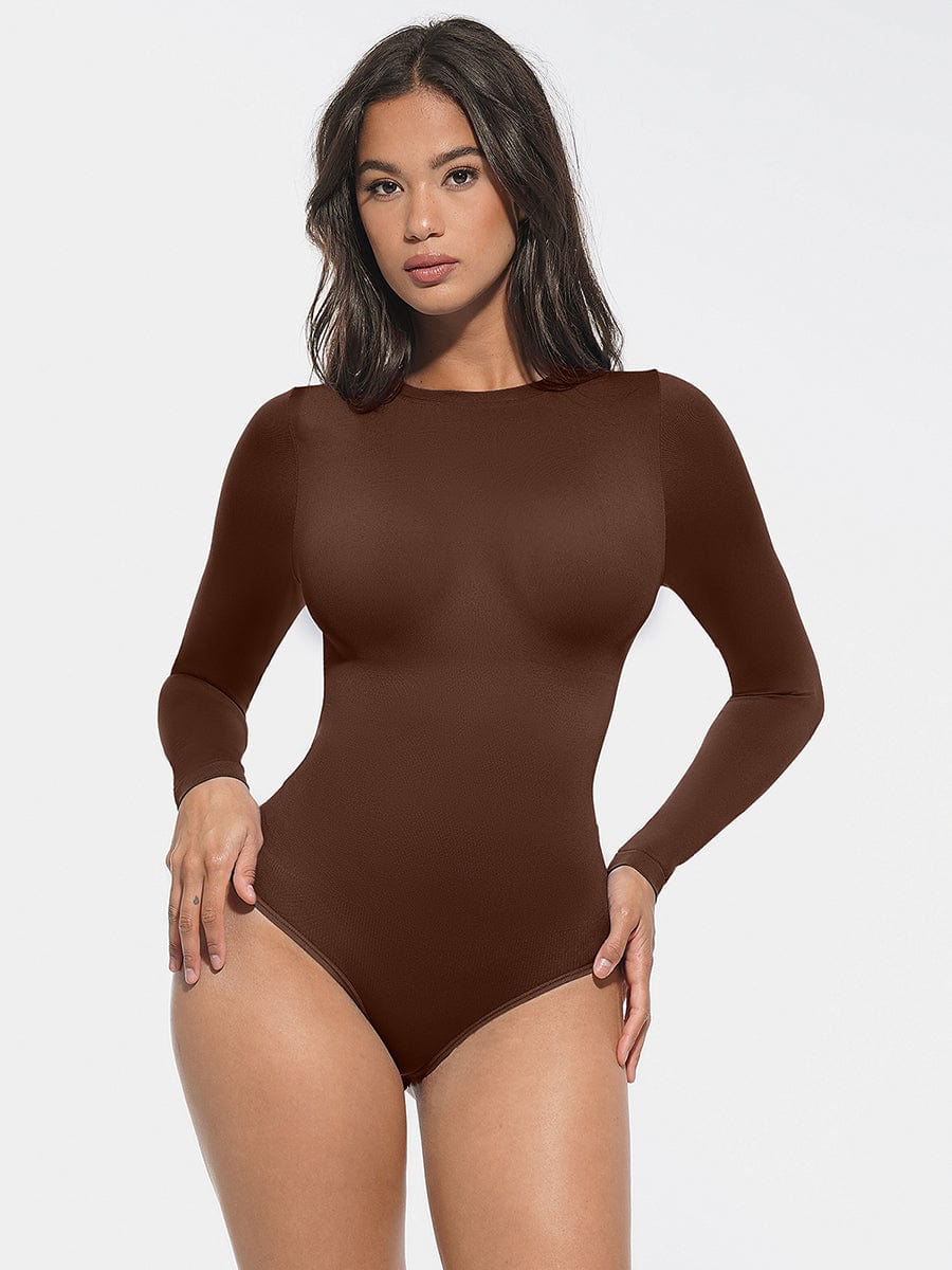 Body à col rond et entrejambe pressionné