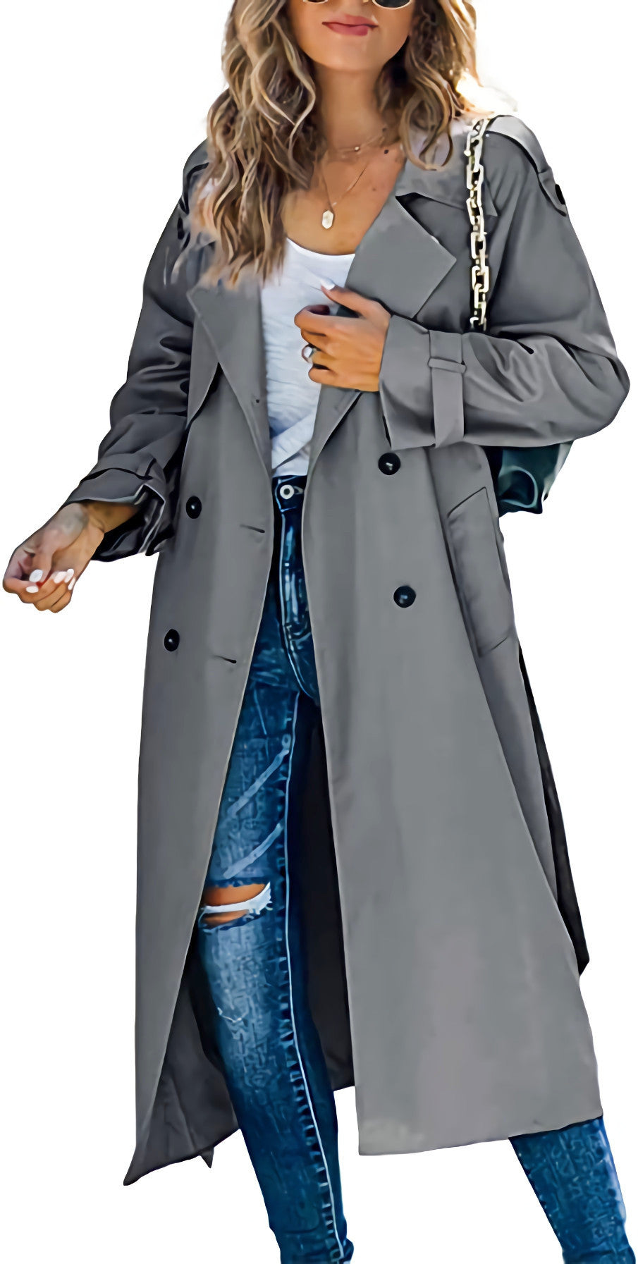 Women's Solid Color Windbreaker Jacket - Casual Fashion