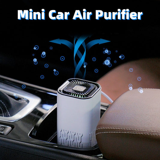 Portable Car Air Purifier - Negative Ion Generator for Fresh Air