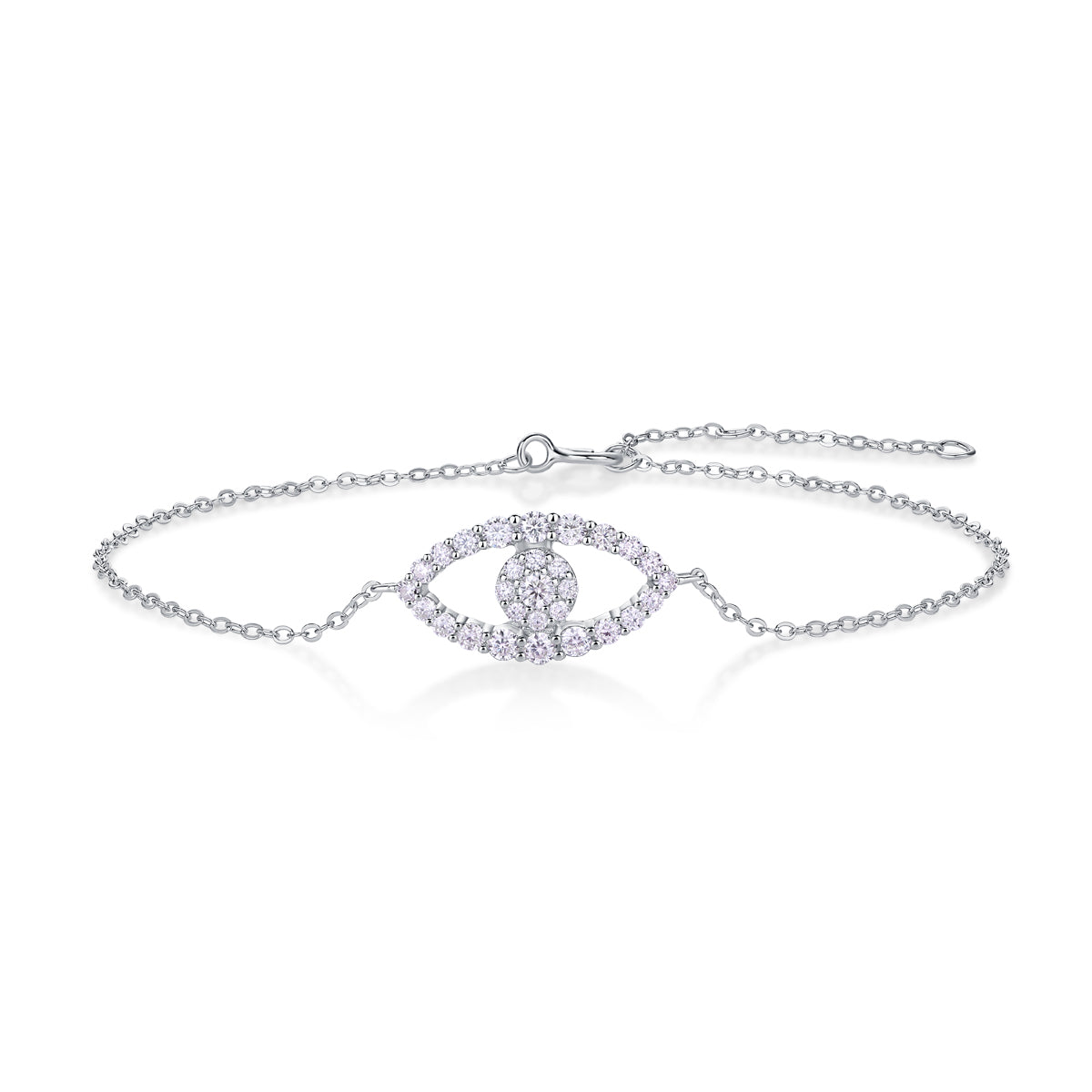 Wish Fairy - S925 Platinum Plated Moissanite Bracelet Set