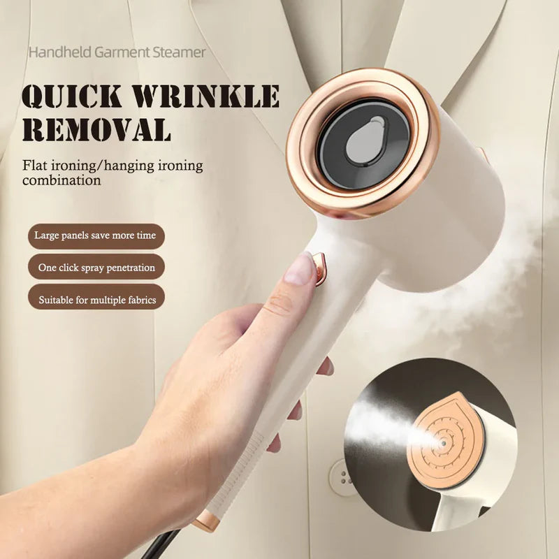 Mini Portable Handheld Garment Steamer - Travel Steam Iron for Clothes