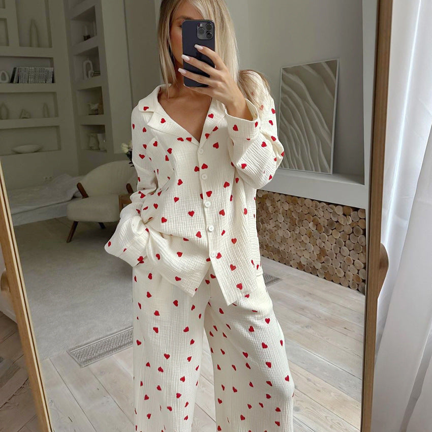 Ensemble de pyjama cœur – Deux pièces