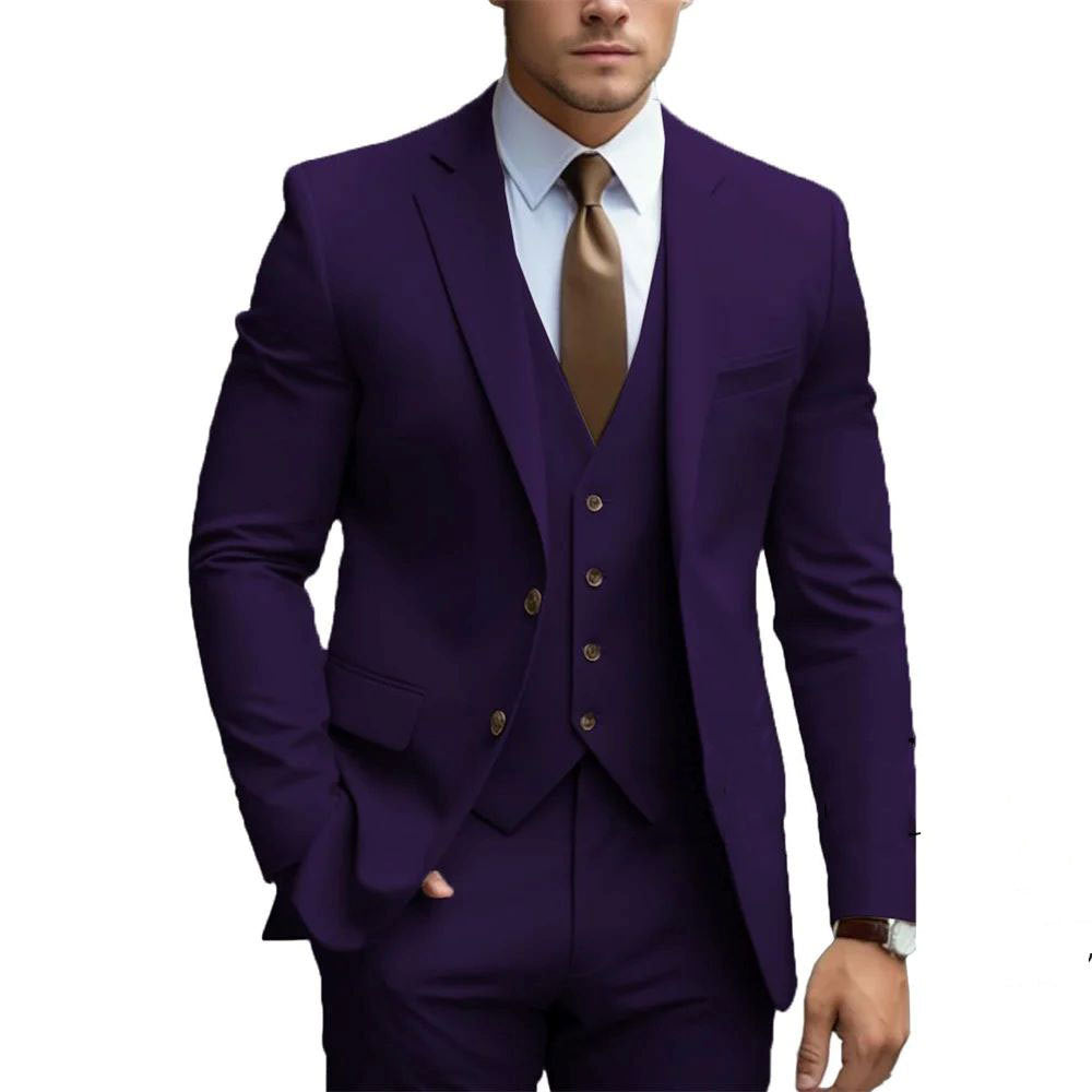 Men's Three-Piece Wedding Tuxedo Suit