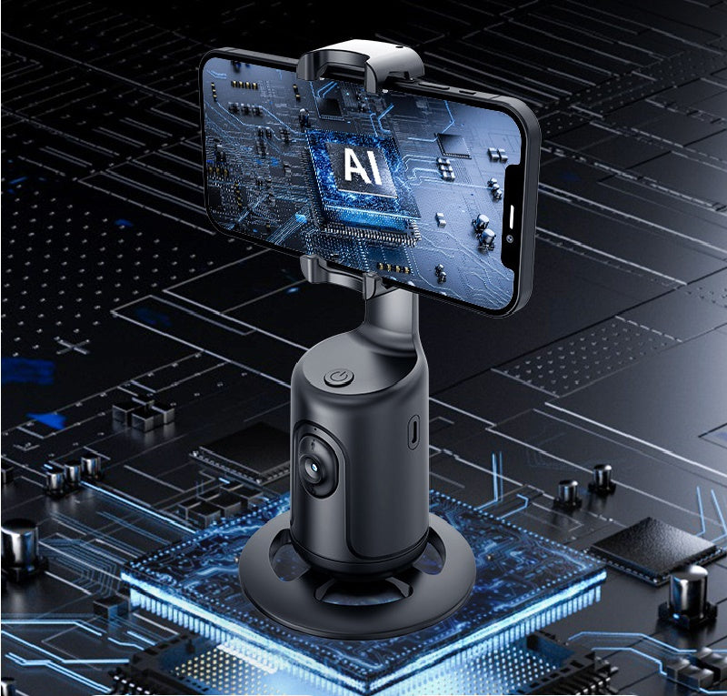 360° AI Face Tracking Gimbal - Smart Auto Phone Holder & Stabilizer