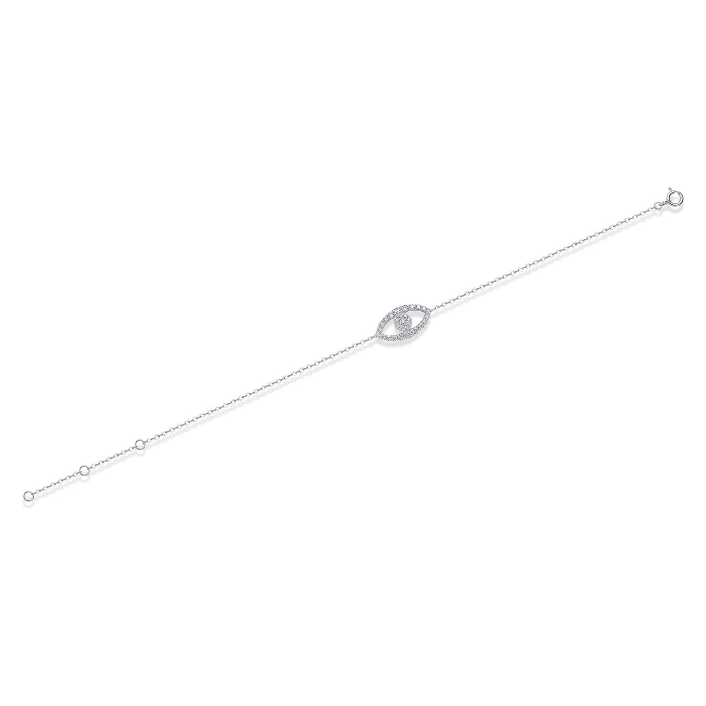 Wish Fairy - S925 Platinum Plated Moissanite Bracelet Set