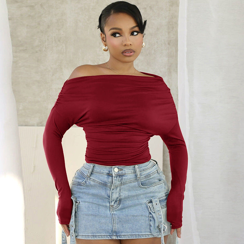 Simple Fashion Solid Color Chic Women's Top