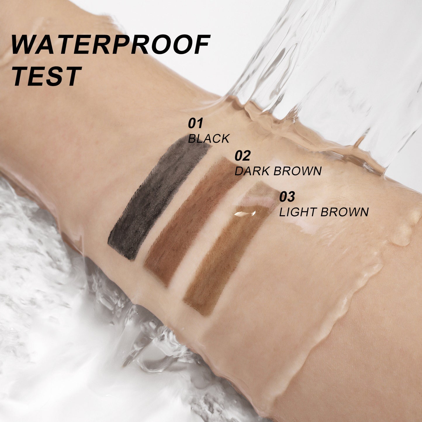 3-in-1 Waterproof Eyebrow Pencil - Smudge-Proof Long-Lasting