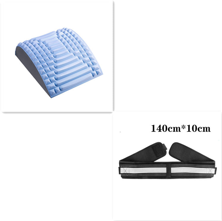 Therapeutic Back Stretcher & Lumbar Support Pillow - Multi-Level Massager for Neck, Waist & Lower Back Pain Relief - Ideal for Sciatica & Herniated Disc Recovery