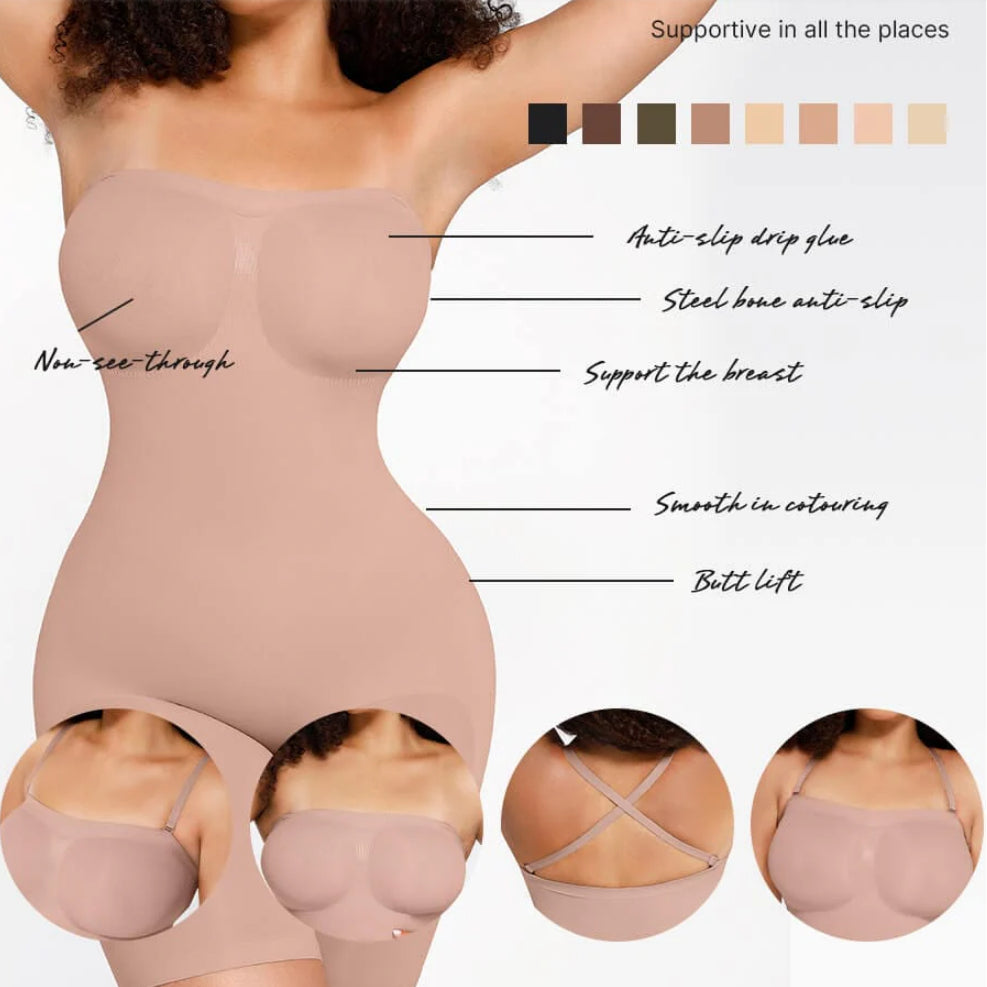 Gaine bustier gainante avec effet push-up fessier