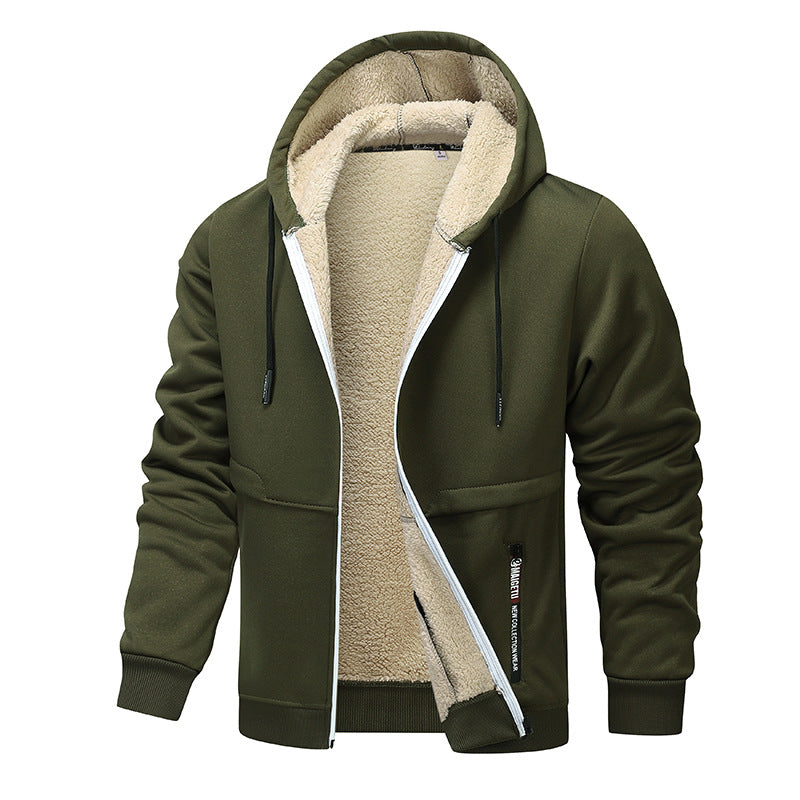 Men's Sherpa-Lined Heavyweight Zip Hoodie