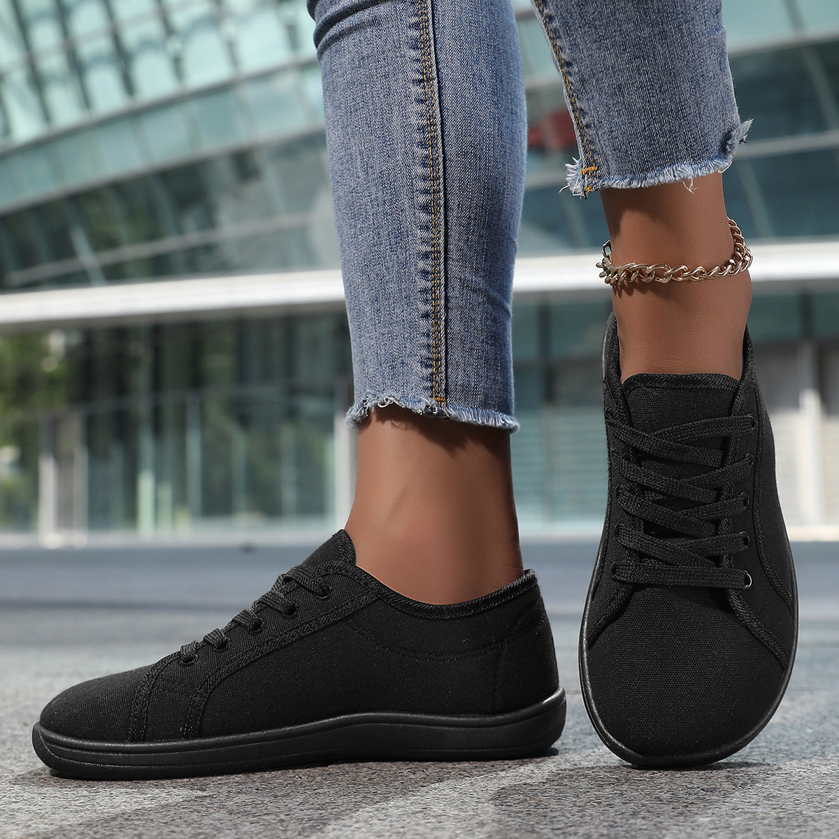 Unisex White Canvas Sneakers - Soft-Sole Comfort Shoes for Couples & Everyday Wear